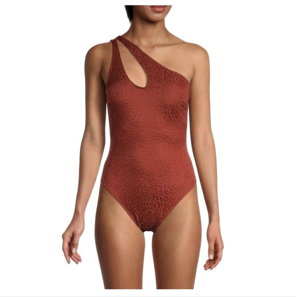 NWT BCBGMAXAZRIA One-Shoulder One-Piece Swimsuit